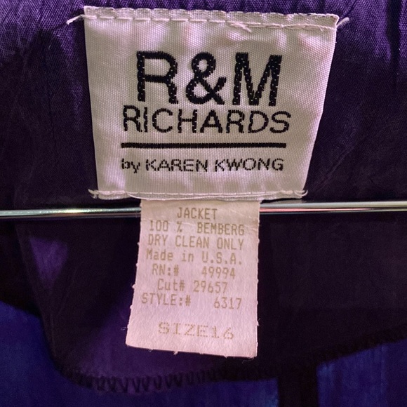 Plum Summer-y night long open cardigan. Size 16. - Picture 2 of 15